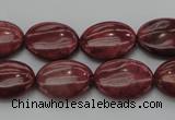CRC834 15.5 inches 15*20mm oval Brazilian rhodochrosite beads