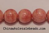 CRC91 16 inches 16mm round grade AA argentina rhodochrosite beads