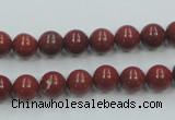 CRE01 16 inches 8mm round natural red jasper beads wholesale