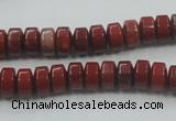 CRE05 16 inches 5*8mm rondelle natural red jasper beads wholesale