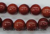 CRE28 15.5 inches 12mm round red jasper gemstone beads wholesale