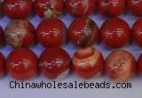 CRE303 15.5 inches 10mm round red jasper beads wholesale