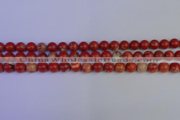 CRE303 15.5 inches 10mm round red jasper beads wholesale