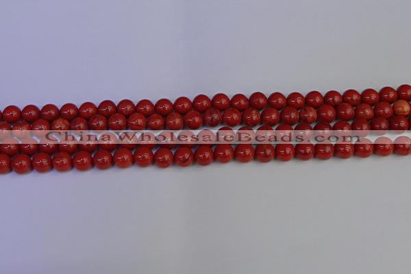 CRE311 15.5 inches 6mm round red jasper beads wholesale