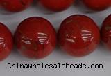 CRE318 15.5 inches 20mm round red jasper beads wholesale