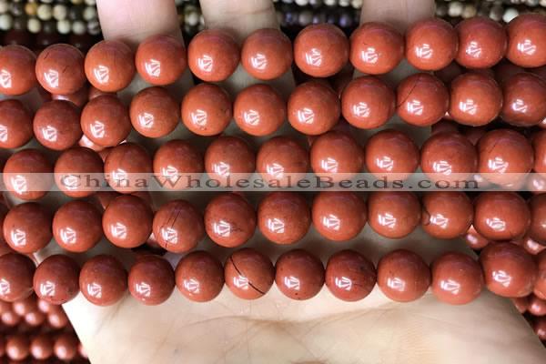 CRE353 15.5 inches 10mm round red jasper beads wholesale