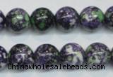 CRF05 15.5 inches 12mm round dyed rain flower stone beads wholesale