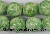 CRF187 15.5 inches 18mm round dyed rain flower stone beads wholesale