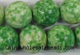 CRF188 15.5 inches 20mm round dyed rain flower stone beads wholesale