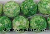 CRF188 15.5 inches 20mm round dyed rain flower stone beads wholesale