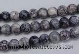 CRF281 15.5 inches 6mm round dyed rain flower stone beads