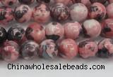 CRF301 15.5 inches 6mm round dyed rain flower stone beads wholesale