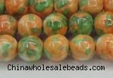 CRF312 15.5 inches 14mm round dyed rain flower stone beads wholesale