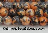 CRF323 15.5 inches 8mm round dyed rain flower stone beads wholesale