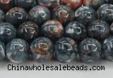 CRF332 15.5 inches 12mm round dyed rain flower stone beads wholesale