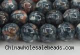 CRF333 15.5 inches 14mm round dyed rain flower stone beads wholesale