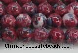 CRF345 15.5 inches 10mm round dyed rain flower stone beads wholesale