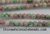 CRF449 15.5 inches 3mm round dyed rain flower stone beads wholesale