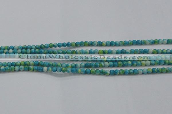 CRF451 15.5 inches 3mm round dyed rain flower stone beads wholesale