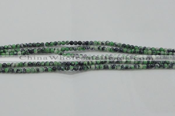 CRF453 15.5 inches 3mm round dyed rain flower stone beads wholesale
