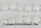 CRG06 15.5 inches 12*12mm star white agate gemstone beads wholesale