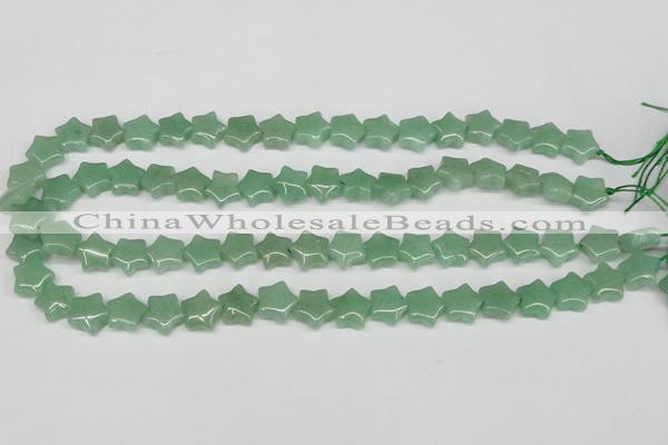 CRG10 15.5 inches 12*12mm star green aventurine gemstone beads