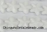 CRG20 15.5 inches 16*16mm star white agate gemstone beads wholesale