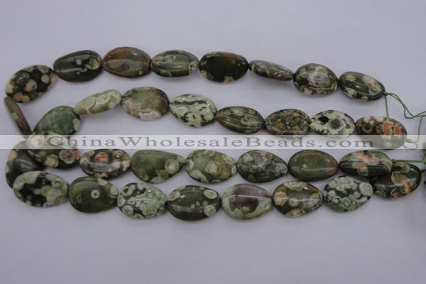 CRH148 15.5 inches 18*25mm freeform rhyolite gemstone beads