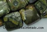 CRH19 15.5 inches 20*20mm square rhyolite beads wholesale