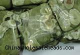 CRH20 15.5 inches 30*30mm square rhyolite beads wholesale