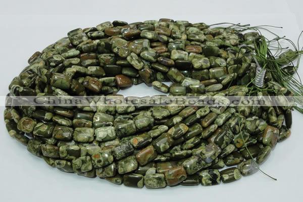 CRH24 15.5 inches 10*14mm rectangle rhyolite beads wholesale