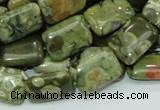 CRH25 15.5 inches 12*18mm rectangle rhyolite beads wholesale