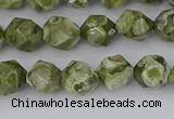 CRH535 15.5 inches 6mm faceted nuggets rhyolite gemstone beads