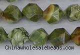 CRH543 15.5 inches 10mm faceted nuggets rhyolite beads wholesale