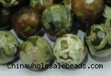 CRH60 15.5 inches 18mm faceted round rhyolite beads wholesale