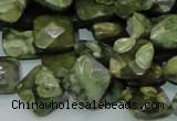 CRH73 15.5 inches 12*12mm faceted rhombic rhyolite beads wholesale