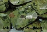 CRH82 15.5 inches 22*30mm faceted rectangle rhyolite beads wholesale