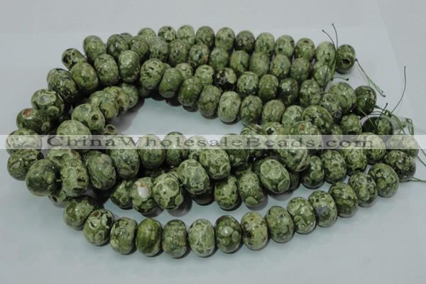 CRH97 15.5 inches 13*18mm rondelle rhyolite beads wholesale