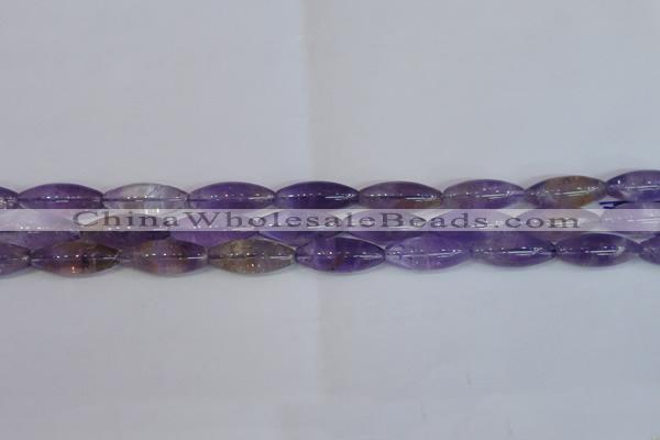 CRI100 15.5 inches 12*30mm rice natural ametrine gemstone beads