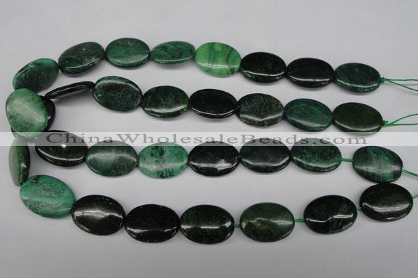 CRJ316 15.5 inches 18*25mm oval African prase jasper beads wholesale