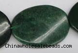 CRJ328 15.5 inches 30*40mm twisted oval African prase jasper beads