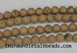 CRO08 15.5 inches 6mm round Chinese picture jasper beads wholesale