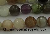 CRO1043 15.5 inches 10mm faceted round mixed gemstone beads
