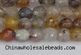 CRO1196 15.5 inches 6mm faceted round mixed lodalite quartz beads