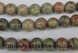 CRO138 15.5 inches 8mm round Chinese unakite beads wholesale
