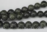 CRO140 15.5 inches 8mm round green lace gemstone beads wholesale