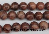 CRO185 15.5 inches 10mm round red picasso jasper beads wholesale