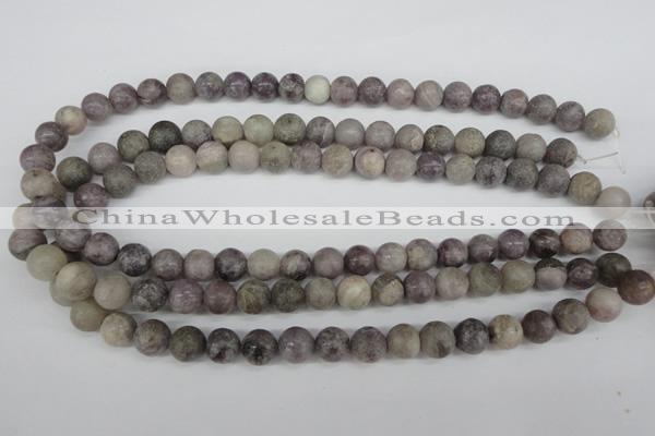 CRO191 15.5 inches 10mm round lilac jasper beads wholesale