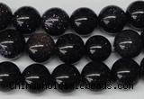 CRO229 15.5 inches 10mm round blue goldstone beads wholesale