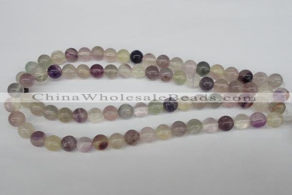 CRO235 15.5 inches 10mm round rainbow fluorite beads wholesale